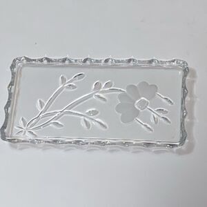 Princess House Heritage Romance Collection Crystal Vanity Tray 7”x3 1/4